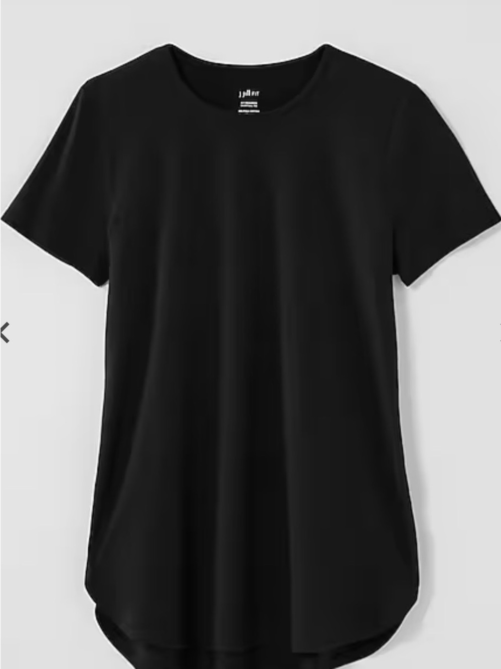 J. Jill Black Short Sleeve Crewneck Tee